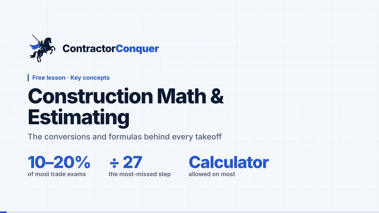 Math & Estimating free lesson title card