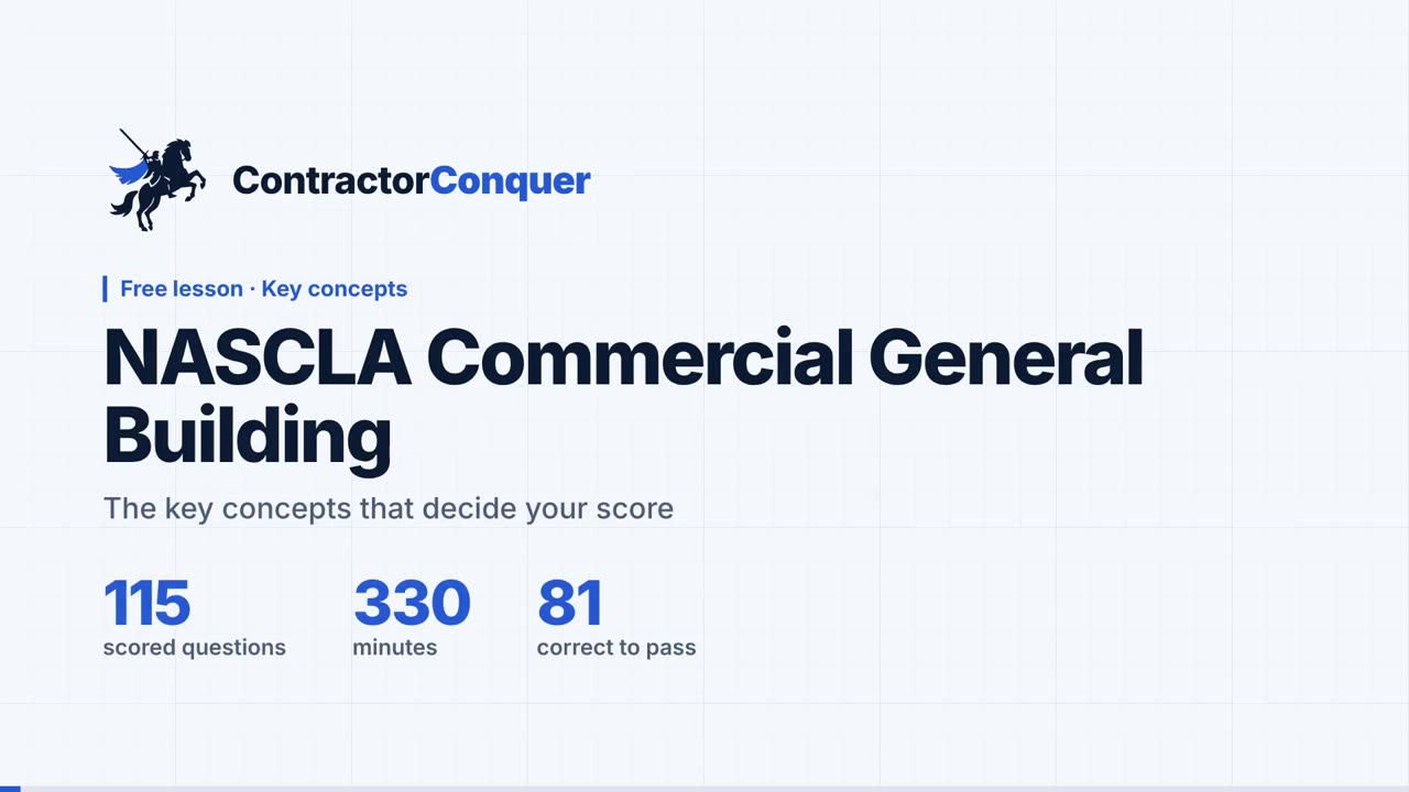 NASCLA Commercial free lesson title card